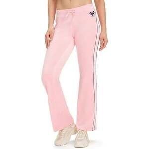 Juicy Couture Women's Cotton Velour Pickleball Track Pants in Pink
